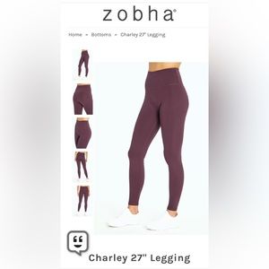 Zobha Ultra High rise legging size Medium NWT